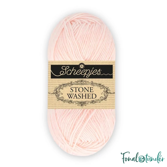 Scheepjes Stone Washed 837 Stilbite - rózsaszín pamut keverék fonal
