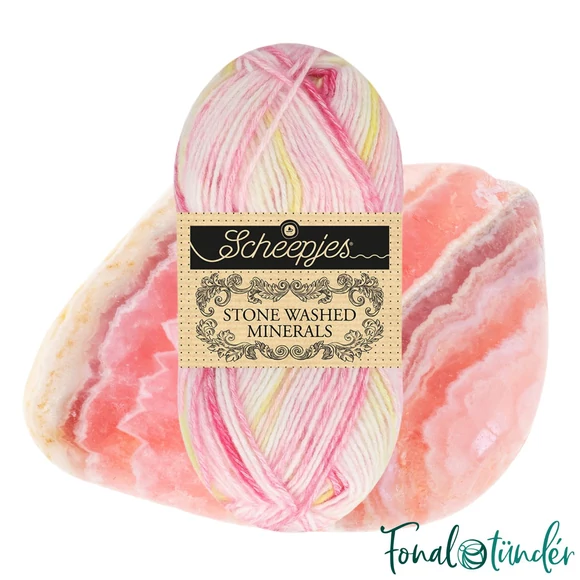 Scheepjes Stone Washed Minerals 908 Rhodo Radiance - színváltós fonal - gradient yarn