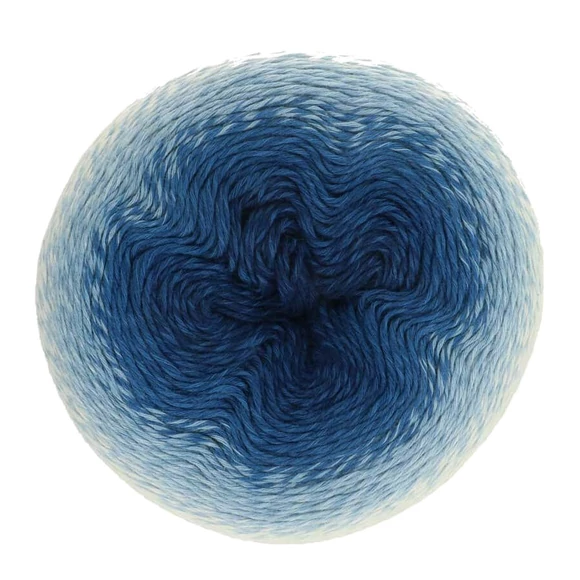 Scheepjes Whirl 553 Indigo Plane - blue - indigókék - keverék fonal - yarn cake