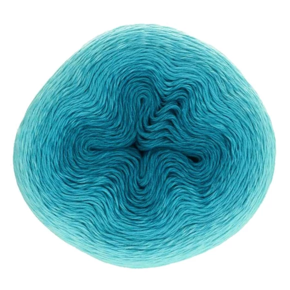 Scheepjes Whirl 559 Turquoise Turntable - blue - türkizkék - keverék fonal - yarn cake