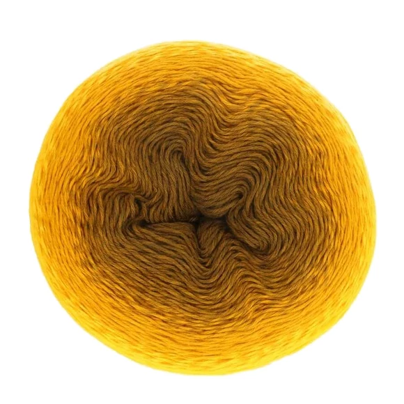 Scheepjes Whirl 564 Golden Glowworm - yellow - aranysárga - keverék fonal - yarn cake