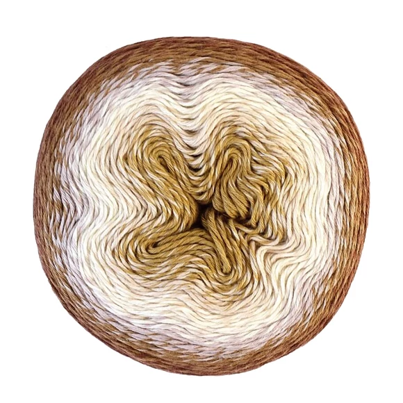 Scheepjes Whirl 756 Caramel Core Blimey - színátmenetes fonal - yarn cake
