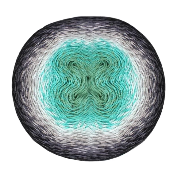 Scheepjes Whirl 785 Minty Black Velvet - keverék fonal - yarn cake