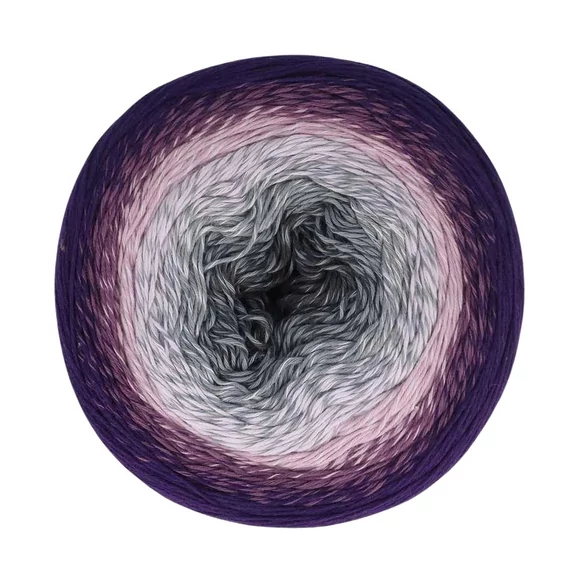Scheepjes Cotton Whirl 701 Grape Jam - színátmenetes fonal - yarn cake