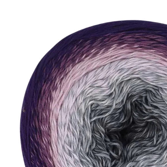 Scheepjes Cotton Whirl 701 Grape Jam - színátmenetes fonal - yarn cake