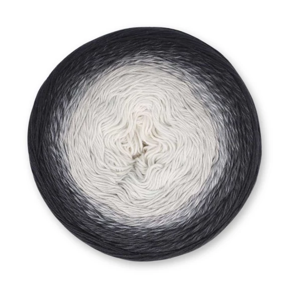 Scheepjes Cotton Whirl 702 Cookies and Cream - színátmenetes fonal - yarn cake