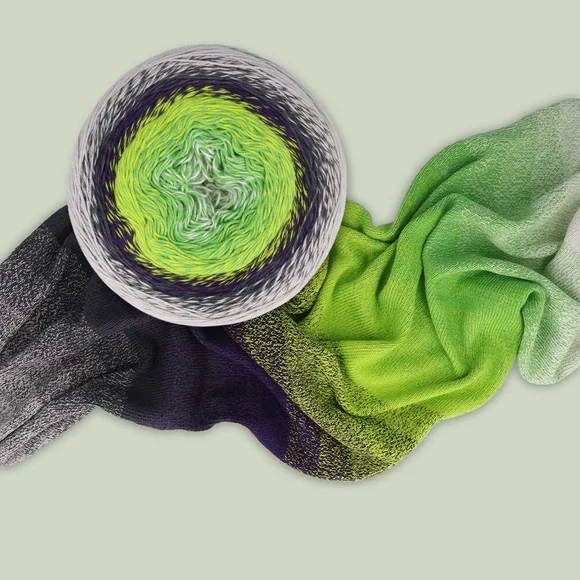 Scheepjes Cotton Whirl 704 Pistachio Palette - színátmenetes fonal - yarn cake