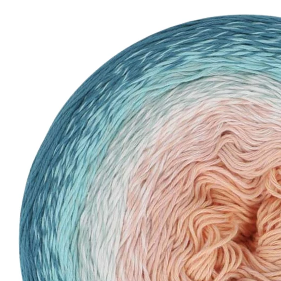 Scheepjes Cotton Whirl 705 Soft Serve - színátmenetes fonal - yarn cake