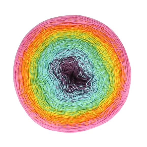 Scheepjes Cotton Whirl 711 Sprinkles - színátmenetes fonal - yarn cake