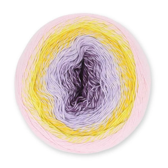 Scheepjes Cotton Whirl 716 Purple Passion - színátmenetes fonal - yarn cake