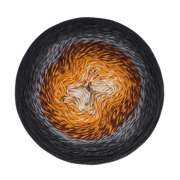 Scheepjes Cotton Whirl 725 Night Sun - színátmenetes fonal - yarn cake