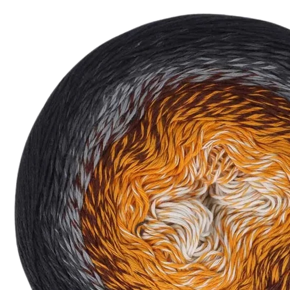 Scheepjes Cotton Whirl 725 Night Sun - színátmenetes fonal - yarn cake