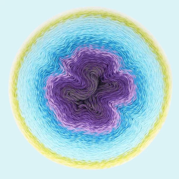 Scheepjes Mega Whirl - 403 Noctura színátmenetes fonal - yarn cake