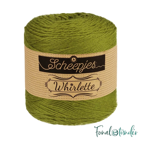 Scheepjes Whirlette 882 Tangy Olive - olivazöld fonal