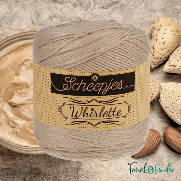 Scheepjes Whirlette 886 Almond Butter - brown - mandula barna - keverék fonal - yarn cake