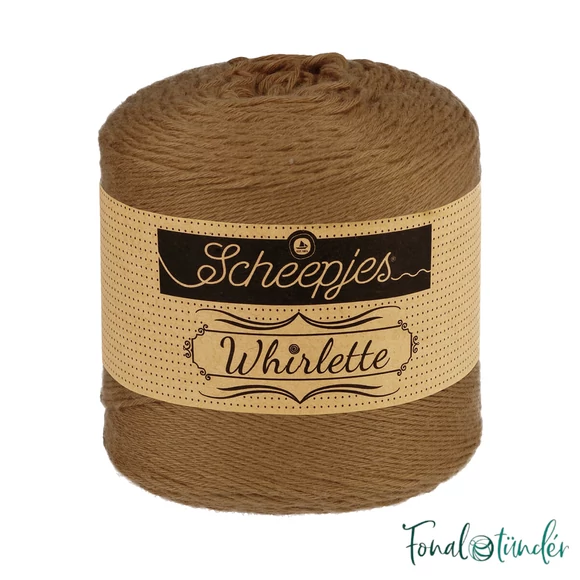 Scheepjes Whirlette 887 Macadamia - brown - dióbarna - keverék fonal - yarn cake