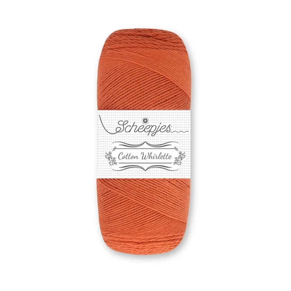 Scheepjes Cotton Whirlette 802 Pumpkin - narancs fonal - yarn