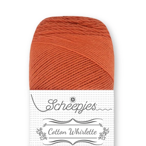Scheepjes Cotton Whirlette 802 Pumpkin - narancs fonal - yarn