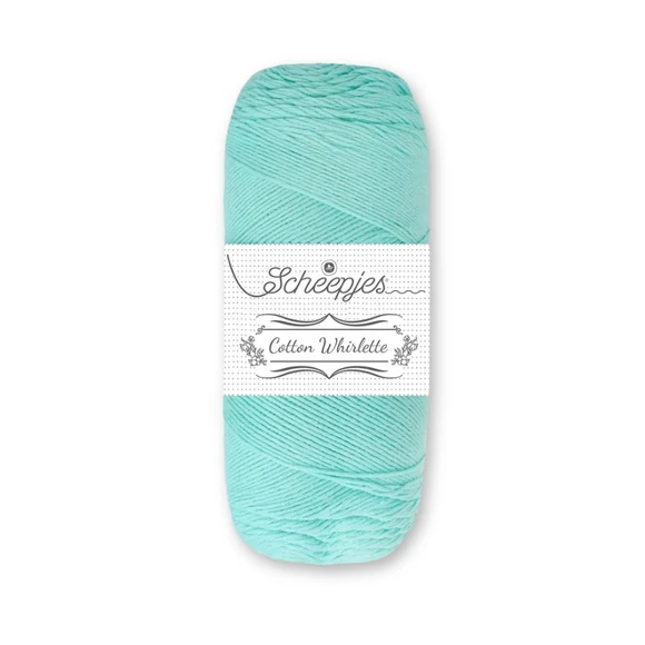 Scheepjes Cotton Whirlette 818 Crushed Ice - világoskék fonal - blue yarn