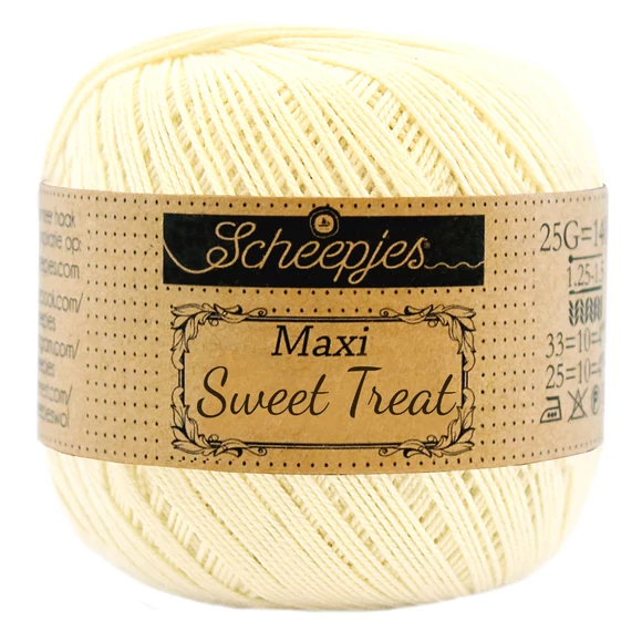 Scheepjes Maxi Sweet Treat 101 Candle Light - pamut fonal  - cotton yarn