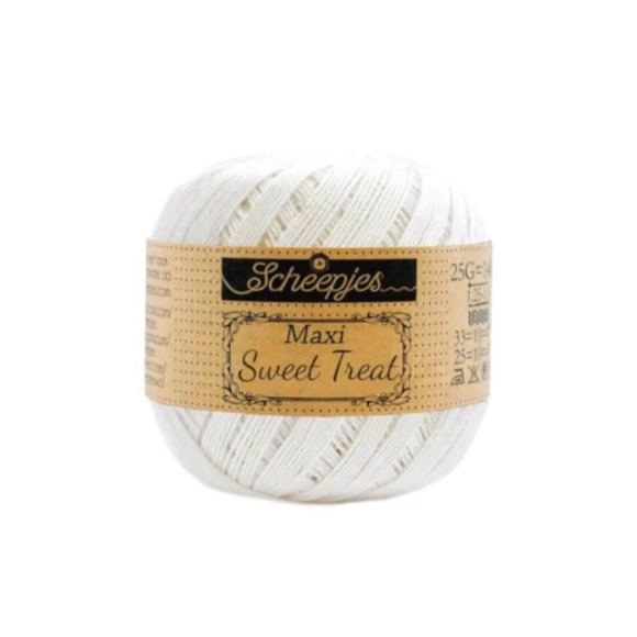 Scheepjes Maxi Sweet Treat Bridal White105 - pamut fonal  - cotton yarn