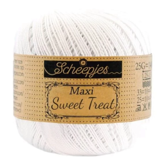 Scheepjes Maxi Sweet Treat Snow White106 - pamut fonal  - cotton yarn