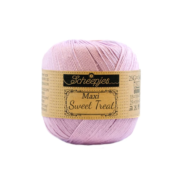 Scheepjes Maxi Sweet Treat 226 Light Orchid - orchidea lila pamut fonal  - lilac cotton yarn