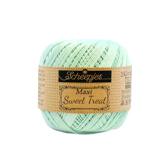 Scheepjes Maxi Sweet Treat 385 Chrystalline - türkiz pamut fonal  - turquoise cotton yarn