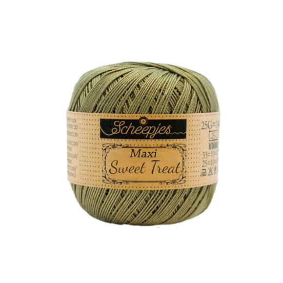 Scheepjes Maxi Sweet Treat 395 Willow- mohazöld pamut fonal  - forest green cotton yarn