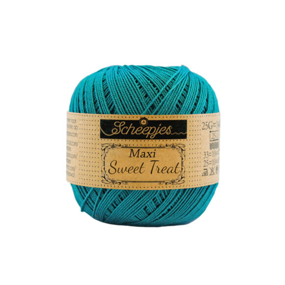 Scheepjes Maxi Sweet Treat 401 Dark Teal - sötét türkiz pamut fonal  - dark cyan cotton yarn