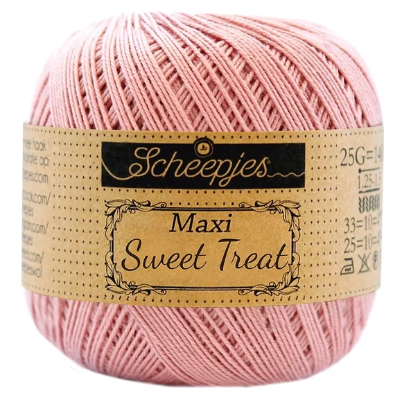 Scheepjes Maxi Sweet Treat 408 Old Rose - pamut fonal  - cotton yarn