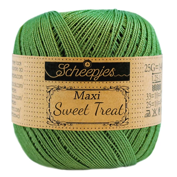 Scheepjes Maxi Sweet Treat 412 Forest Green - zöld pamut fonal  - cotton yarn