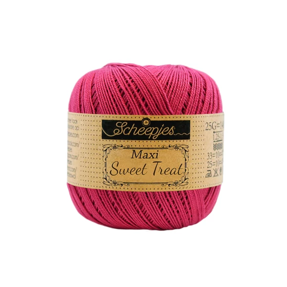 Scheepjes Maxi Sweet Treat 413 Cherry - piros pamut fonal  - cotton yarn