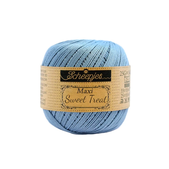 Scheepjes Maxi Sweet Treat 510 Sky Blue - világoskék pamut fonal  - cotton yarn