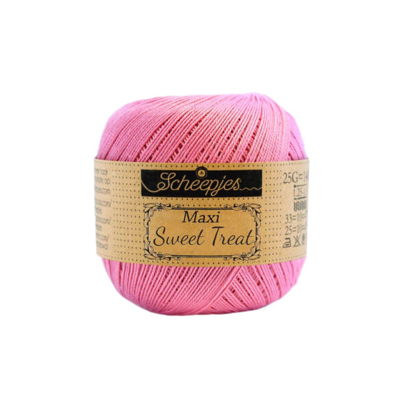 Scheepjes Maxi Sweet Treat 519 Fresia - pink - rózsaszín - pamut fonal  - cotton yarn