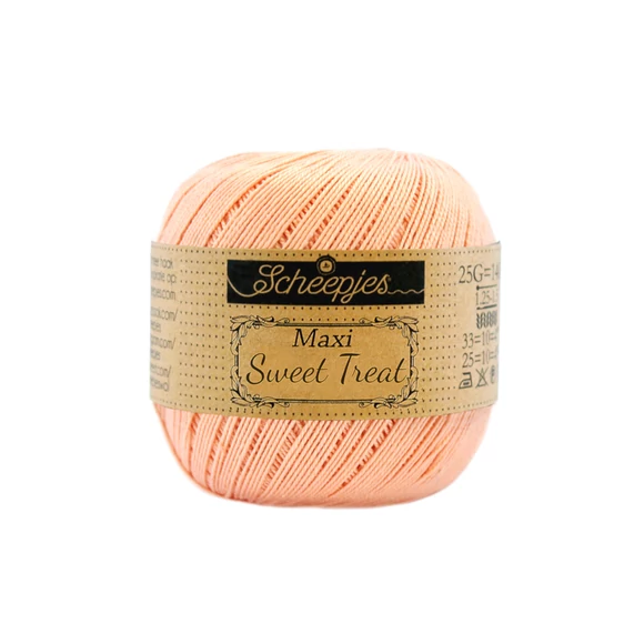 Scheepjes Maxi Sweet Treat 523 Pale Peach - barackszín pamut fonal  - cotton yarn