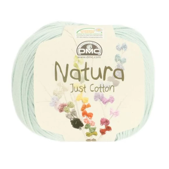 DMC Natura N87 Glacier - light blue cotton yarn - vilagoskék pamut fonal