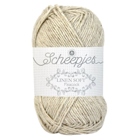 Scheepjes Linen Soft 613 Almond Beige - drapp - len keverék fonal - yarn blend