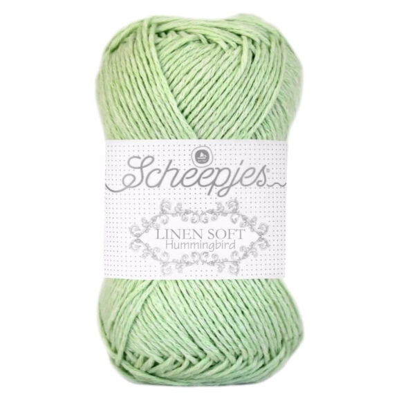 Scheepjes Linen Soft 622 - apple-green - almazöld - len keverék fonal - yarn blend