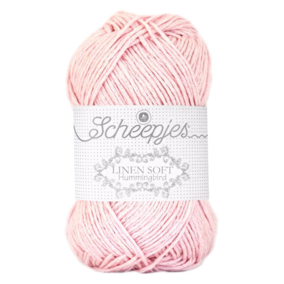 Scheepjes Linen Soft 628 soft rose - rózsaszin - len keverék fonal - yarn blend