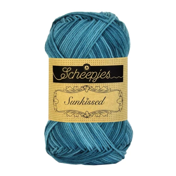Scheepjes Sunkissed 05 Seaside - blue - kék pamut fonal  - cotton yarn