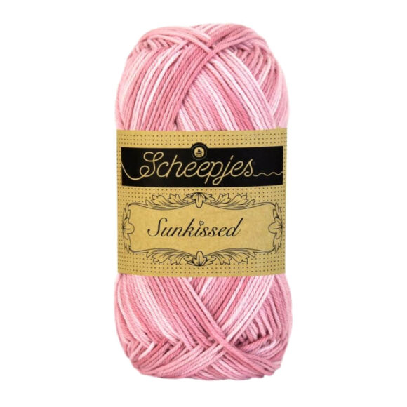 Scheepjes Sunkissed 09 Strawberry Ice - pink - rózsaszín pmut fonal  - cotton yarn