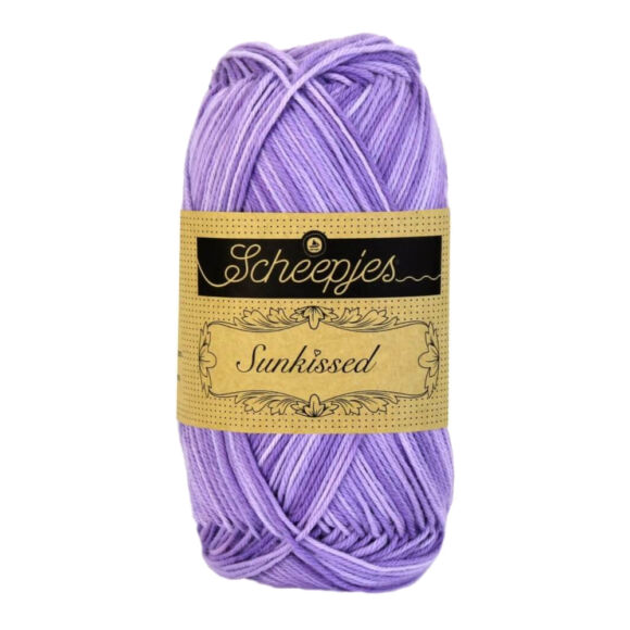 Scheepjes Sunkissed 10 Lavender Ice - purple - lila pamut fonal  - cotton yarn