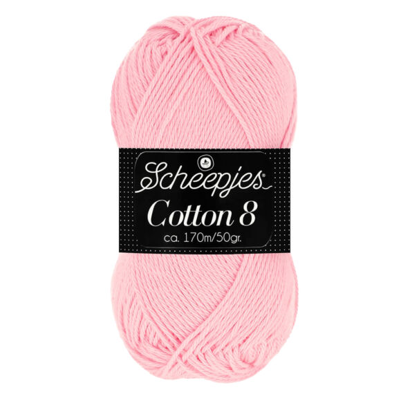 Scheepjes Cotton8 654 pink - rózsaszín pamut fonal  - cotton yarn