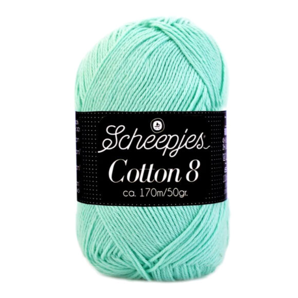 Scheepjes Cotton8 663 turquoise blue - türkiz kék pamut fonal  - cotton yarn