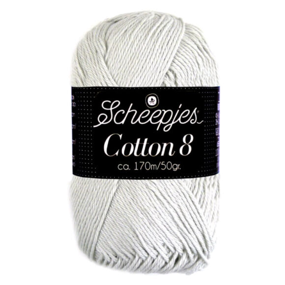 Scheepjes Cotton8 700 gray - szürke pamut fonal  - cotton yarn