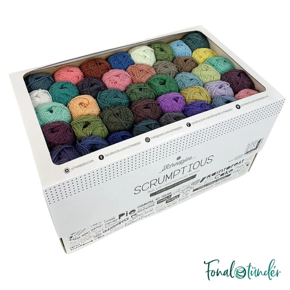 Scheepjes Scrumptious Color Pack - 80 gombolyag fonal  - 80 balls yarn
