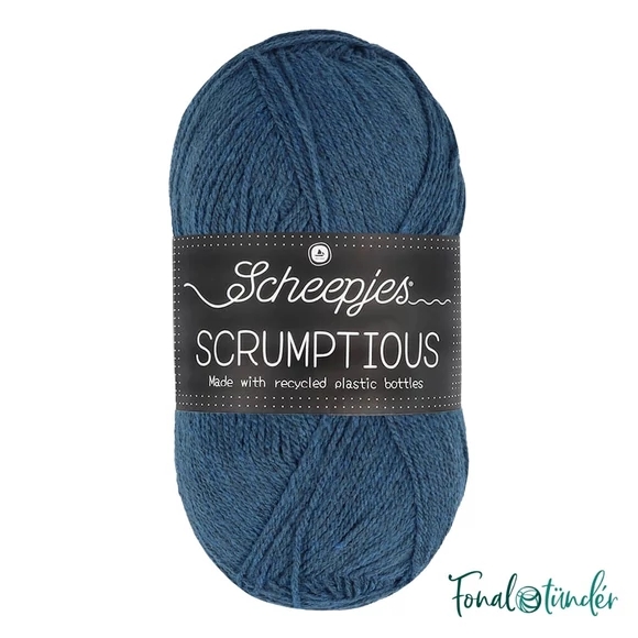 Scheepjes Scrumptious 305 Blue Surf Cake - áfonyakék öko akril fonal - recycled acrylic yarn blend