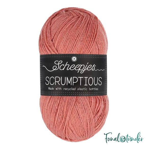 Scheepjes Scrumptious 308 Grapefruit Curd Tart - orange acrylic yarn