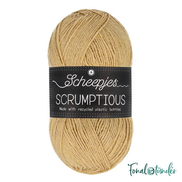 Scheepjes Scrumptious 311 Chai Shortbread - sárga öko akril fonal - recycled yellow acrylic yarn blend